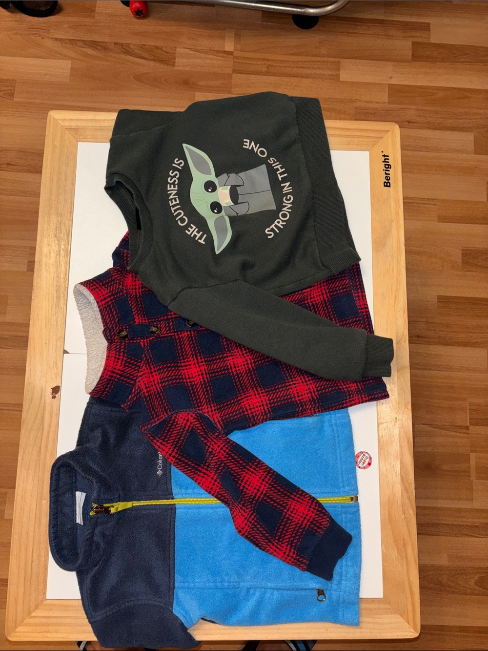 Columbia Green Baby Yoda Graphic Hoodie Sweatshirt